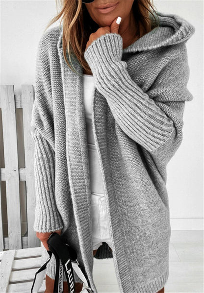 Tereza Cardigan Dame – Mintgrøn Strikcardigan med Løs Pasform