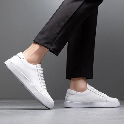 Sneakers Herre – Pæne Lace-Up Sko i Læderlook