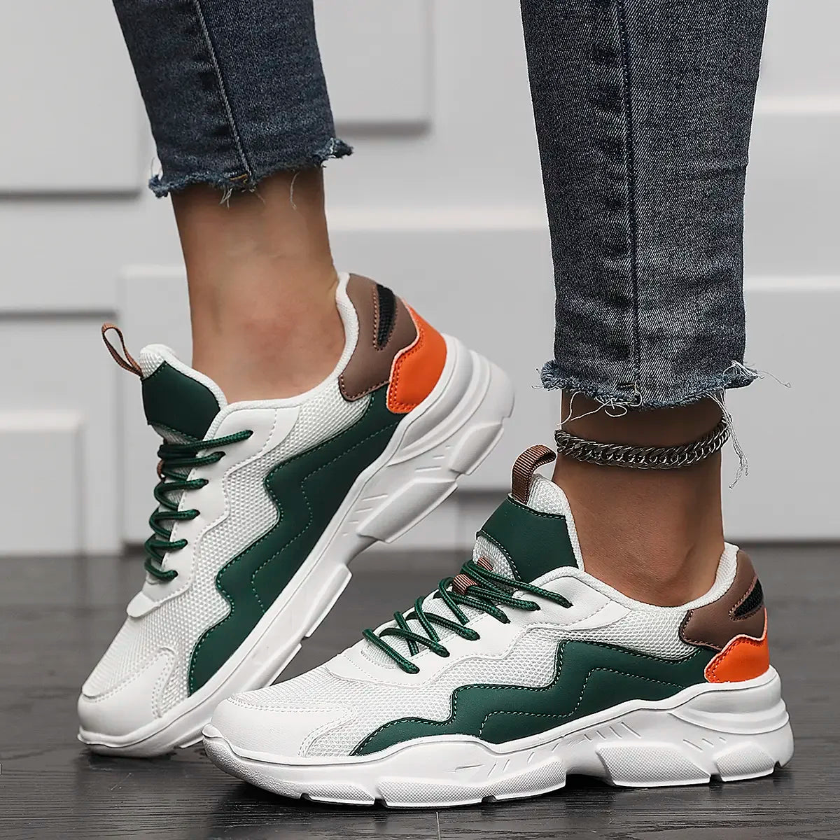 Sneakers Herre – Casual Fritidssko med Let Design