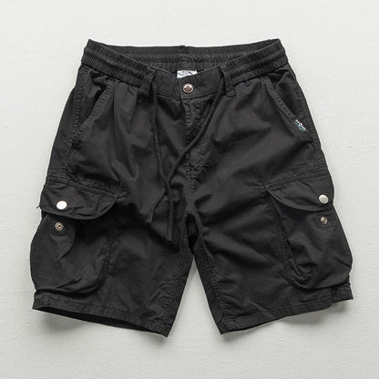 Cargo Shorts Herre – Løse Sommer Shorts med Elastisk Talje