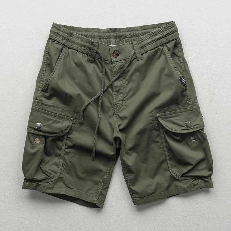 Cargo Shorts Herre – Løse Sommer Shorts med Elastisk Talje