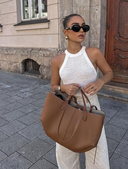 Crossbody Taske Dame – Rummelig Vintage Tote Bag