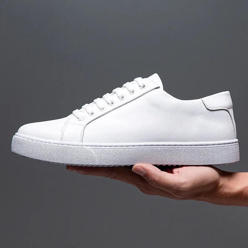 Sneakers Herre – Pæne Lace-Up Sko i Læderlook