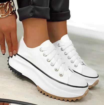 Robyn | Stilfulde Platform Dame Sneakers med Ruskindoverdel