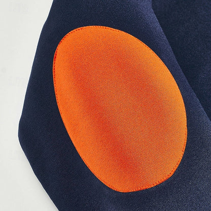 Striktrøje Herre – Pullover med farveblokdesign og quarter-zip lynlås til hverdag, arbejde og lag-på-lag