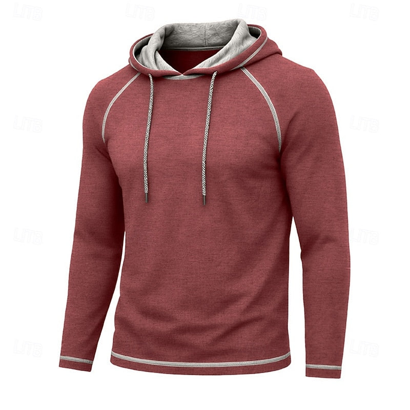 Hættetrøje Herre – Klassisk Hoodie med Snøre