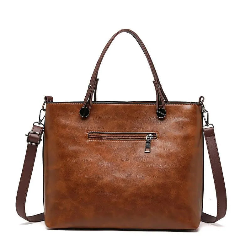 Skuldertaske Dame – Vintage Crossbody Taske med Rummeligt Design