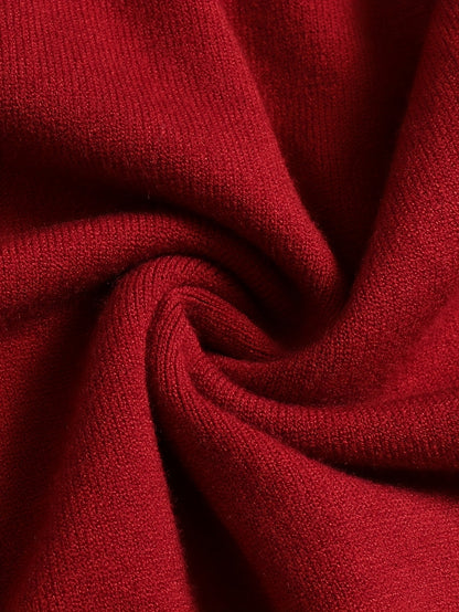 Striktrøje Herre – Pullover med høj hals og klassisk design til hverdag, arbejde og lag-på-lag i Sort og Hvid – Everett