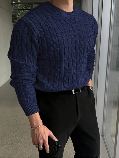 Preston | Twisted Cable Pullover Sweater