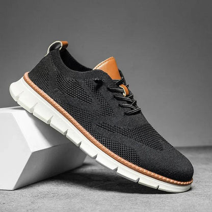 Sneakers Herre – Sommer Sko med Strikket Look og Chunky Sål
