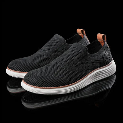 Sneakers Herre – Slip-On Sommersko med Strikket Look