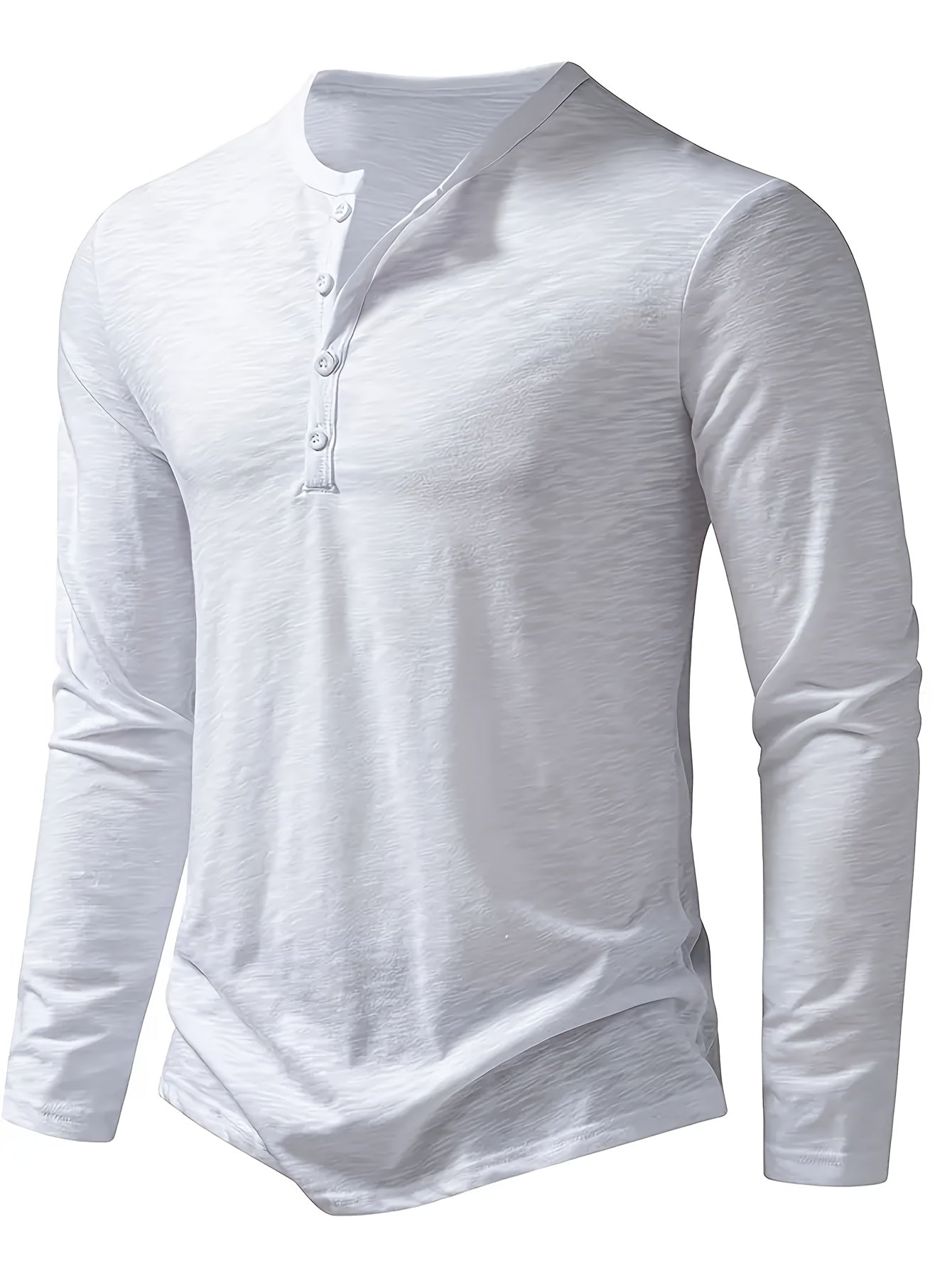 Henley Trøje Herre – Langærmet henley med klassisk design til hverdag, arbejde og lag-på-lag i Militærgrøn og Khaki – Dalton