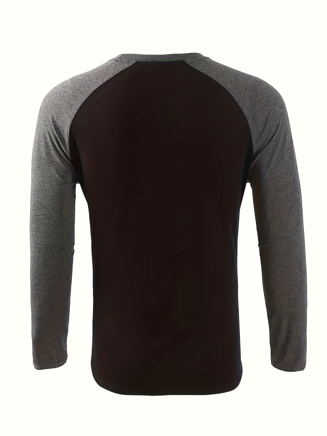 Langærmet Top Herre – Basisbluse med tofarvet design og lange ærmer til hverdag, arbejde og lag-på-lag