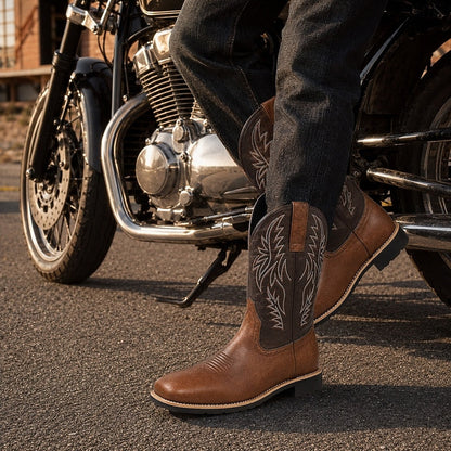 Cowboystøvler Herre – Western-støvler med western-design og klassisk design til efterår, vinter og hverdag