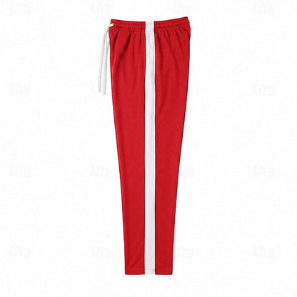 Joggingbukser Herre – Sweatpants med stribet design og afslappet pasform til hverdag, kontor og smart casual