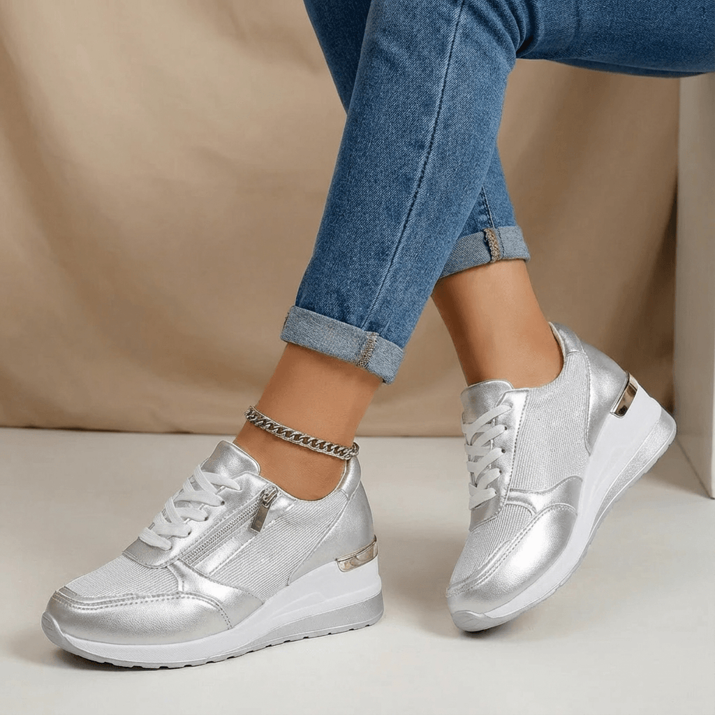 Olivia | Dame Stilfulde Kile Sneakers med Sidelyn