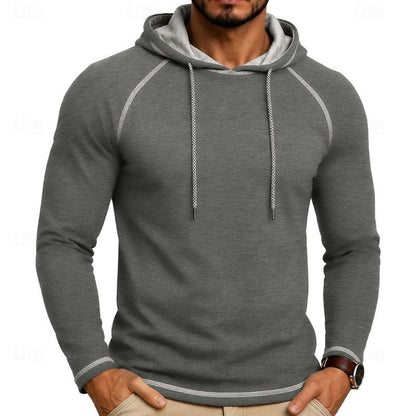 Hættetrøje Herre – Klassisk Hoodie med Snøre