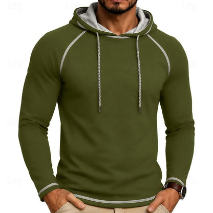 Hættetrøje Herre – Klassisk Hoodie med Snøre