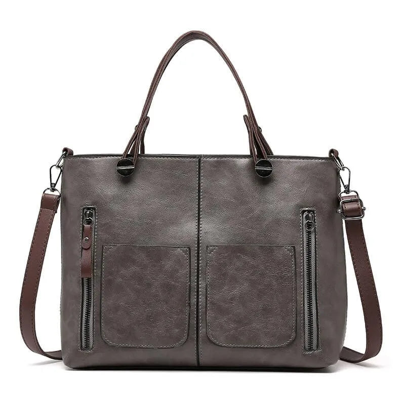 Skuldertaske Dame – Vintage Crossbody Taske med Rummeligt Design