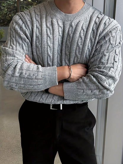 Preston | Twisted Cable Pullover Sweater