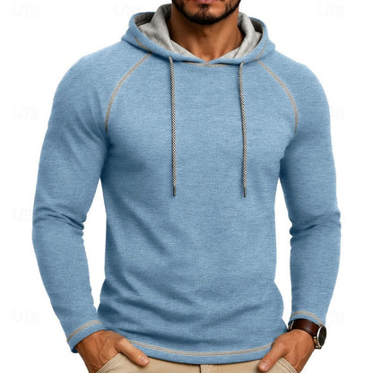 Hættetrøje Herre – Klassisk Hoodie med Snøre