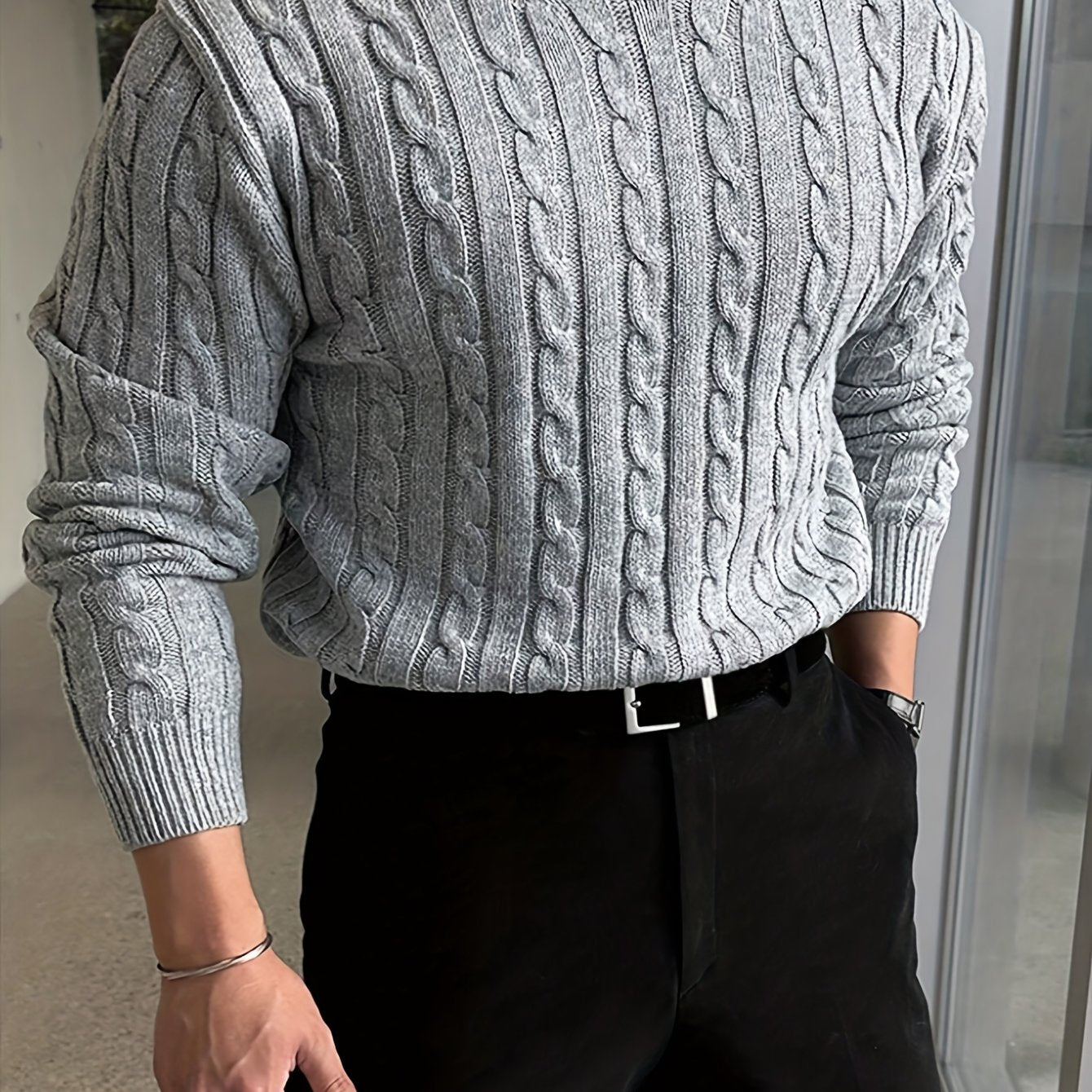 Preston | Twisted Cable Pullover Sweater