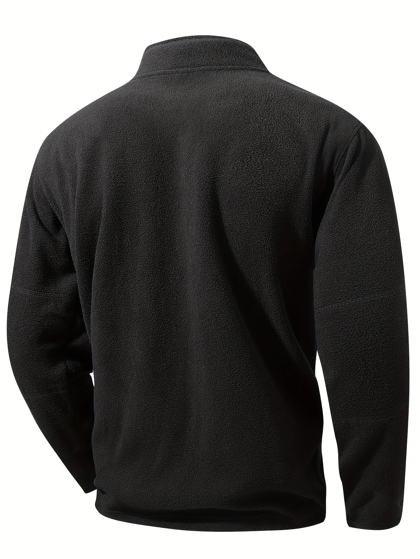 Striktrøje Herre – Pullover med half-zip lynlås og ståkrave til hverdag, arbejde og lag-på-lag i Olivengrøn Drab og Sort – Grayson