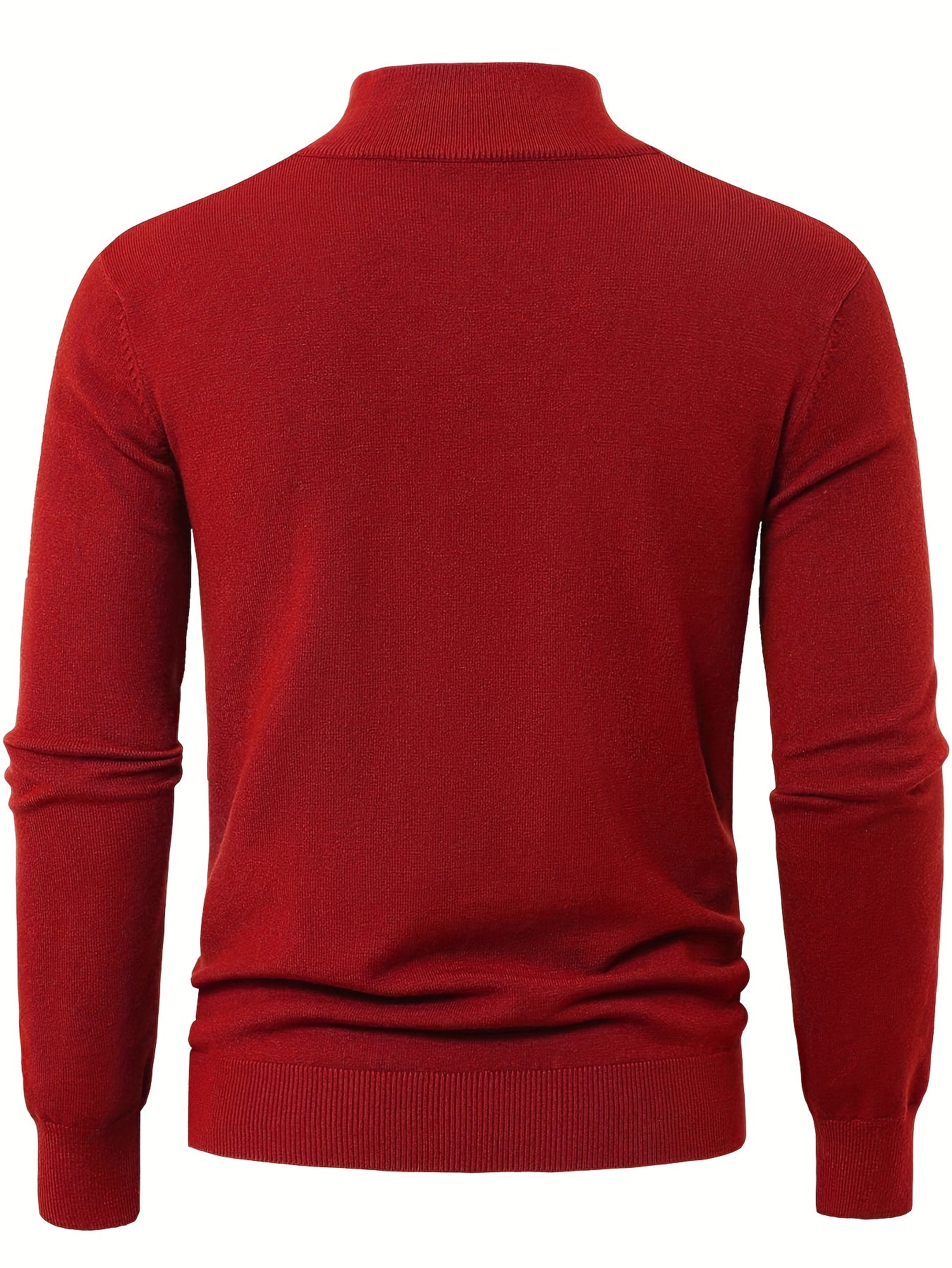 Striktrøje Herre – Pullover med høj hals og klassisk design til hverdag, arbejde og lag-på-lag i Sort og Hvid – Everett