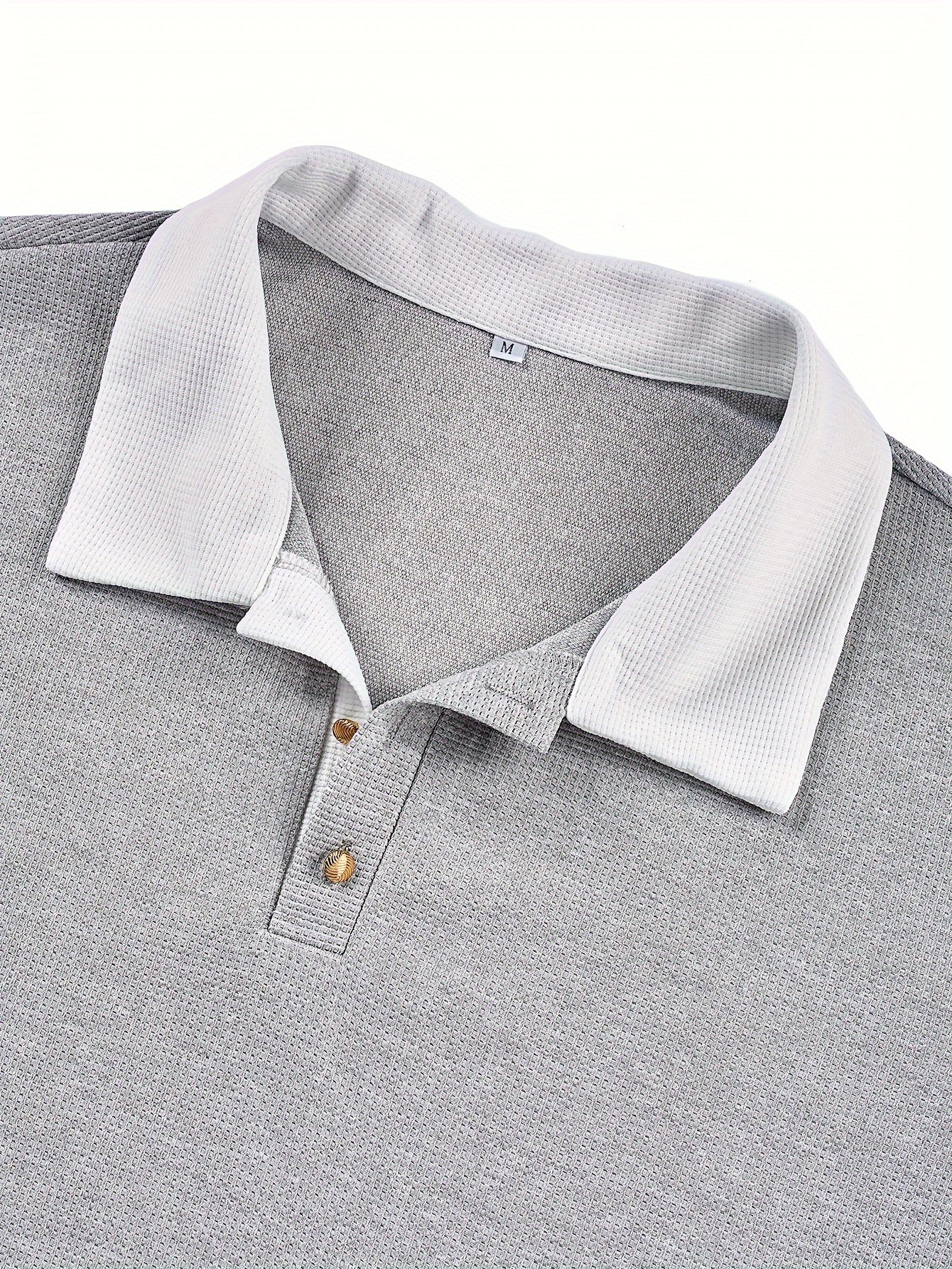 Gareth | Textured Long-Sleeve Polo Shirt