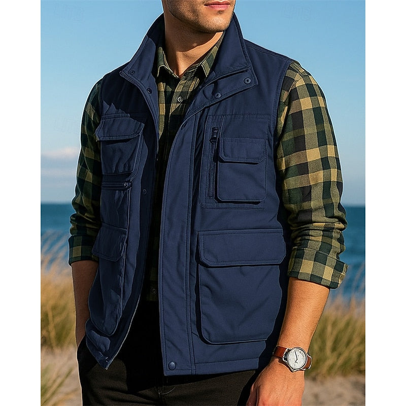 Outdoor Vest Herre – Utility Vest med Flere Lommer