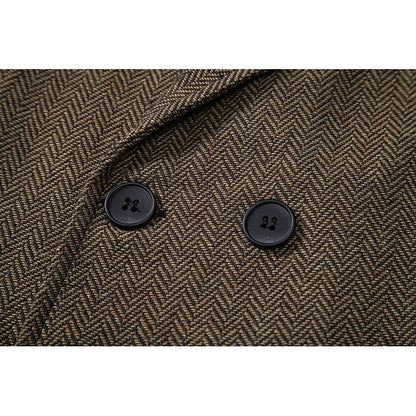 Bennett | Double-Breasted Herringbone Waistcoat
