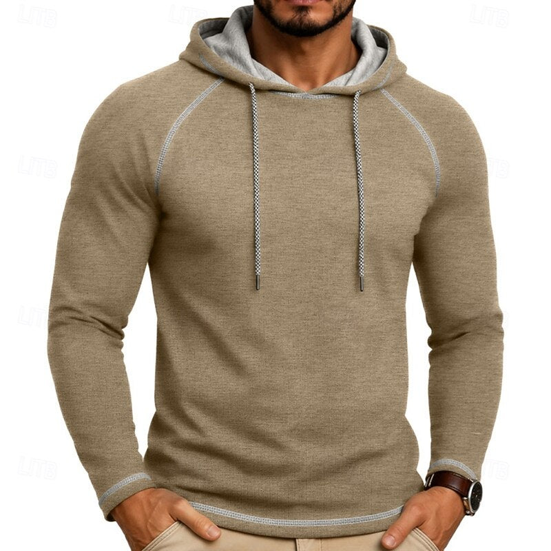 Hættetrøje Herre – Klassisk Hoodie med Snøre