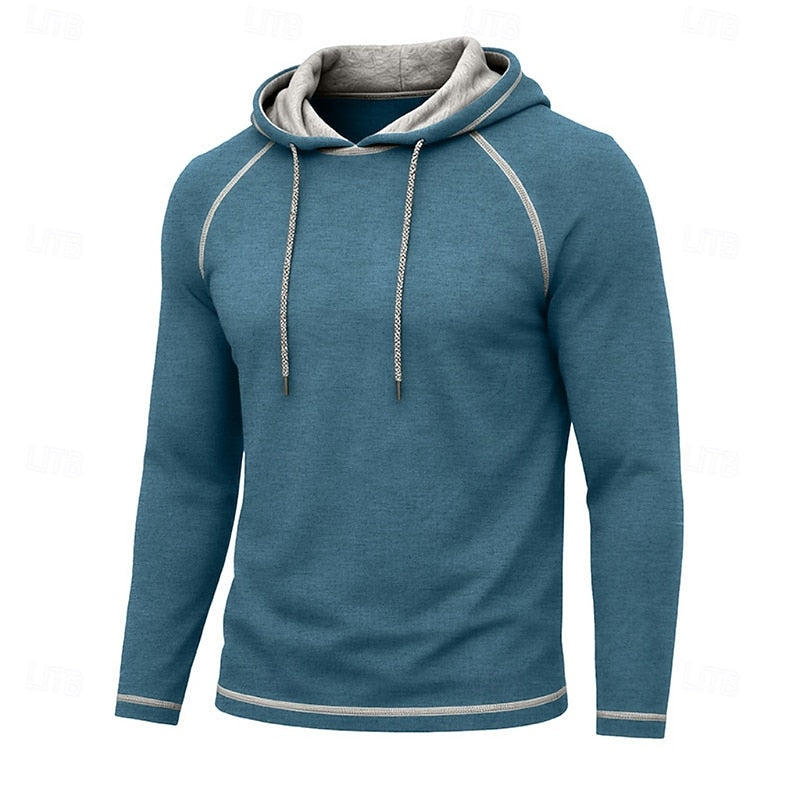 Hættetrøje Herre – Klassisk Hoodie med Snøre