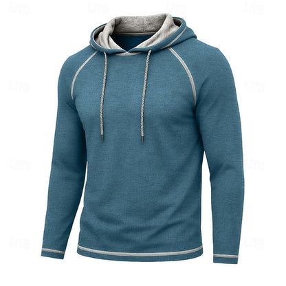 Hættetrøje Herre – Klassisk Hoodie med Snøre