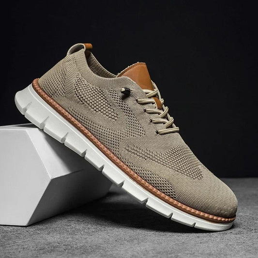 Sneakers Herre – Sommer Sko med Strikket Look og Chunky Sål