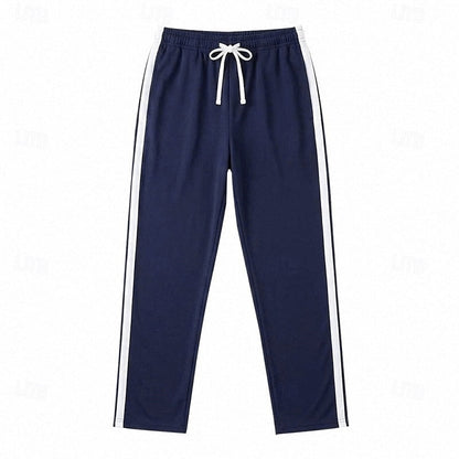 Joggingbukser Herre – Sweatpants med stribet design og afslappet pasform til hverdag, kontor og smart casual