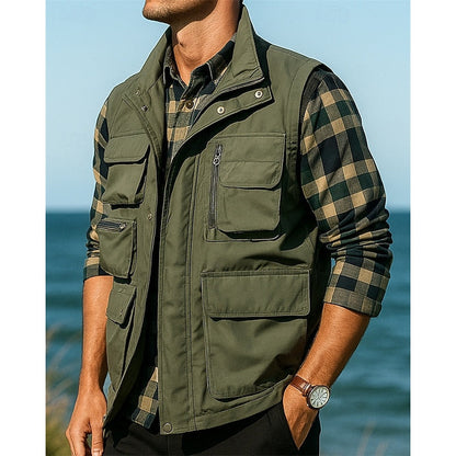 Outdoor Vest Herre – Utility Vest med Flere Lommer