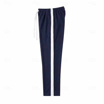 Joggingbukser Herre – Sweatpants med stribet design og afslappet pasform til hverdag, kontor og smart casual