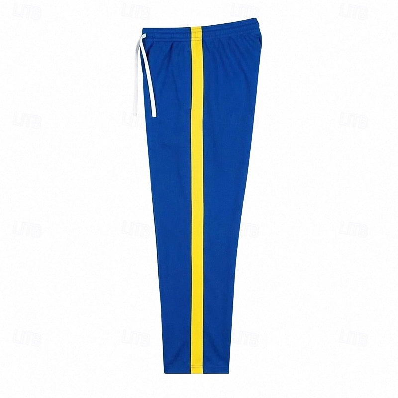 Joggingbukser Herre – Sweatpants med stribet design og afslappet pasform til hverdag, kontor og smart casual