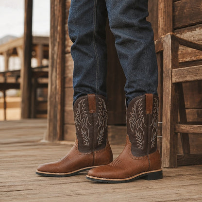 Cowboystøvler Herre – Western-støvler med western-design og klassisk design til efterår, vinter og hverdag