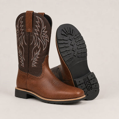 Cowboystøvler Herre – Western-støvler med western-design og klassisk design til efterår, vinter og hverdag
