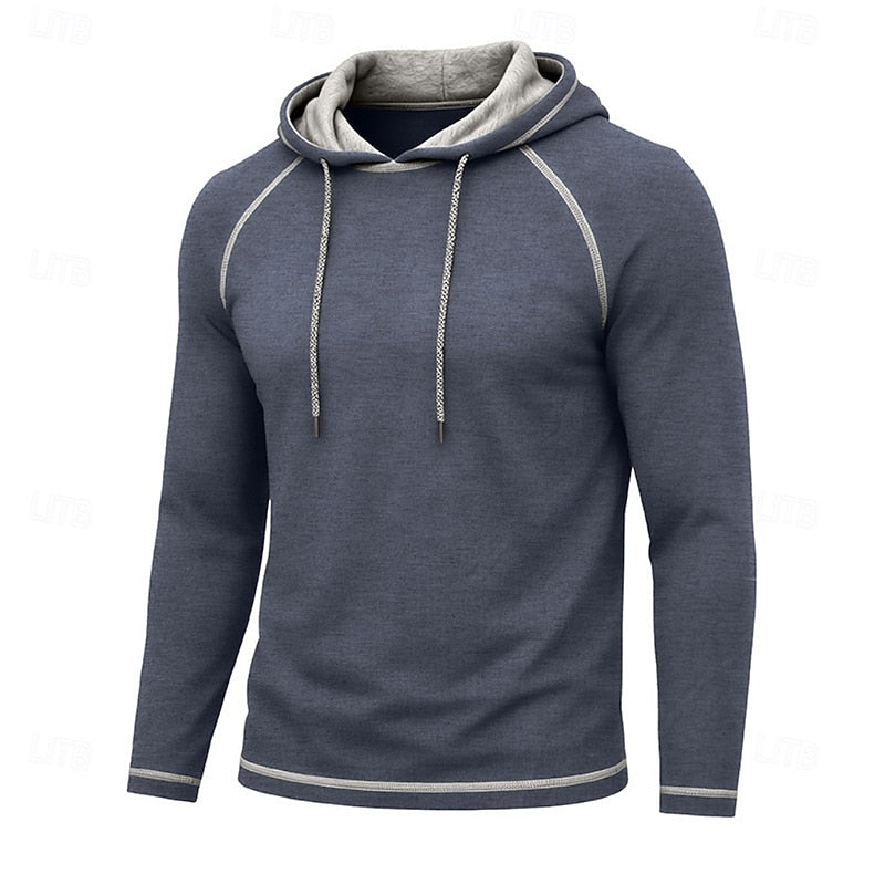 Hættetrøje Herre – Klassisk Hoodie med Snøre