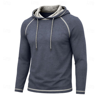Hættetrøje Herre – Klassisk Hoodie med Snøre