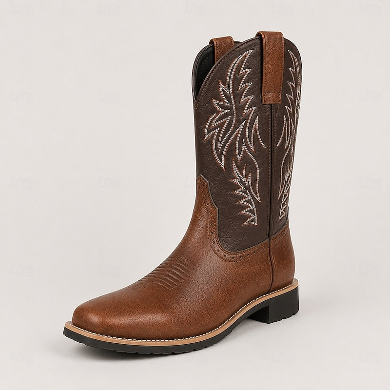 Cowboystøvler Herre – Western-støvler med western-design og klassisk design til efterår, vinter og hverdag