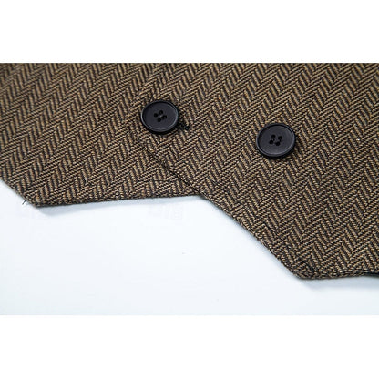 Bennett | Double-Breasted Herringbone Waistcoat