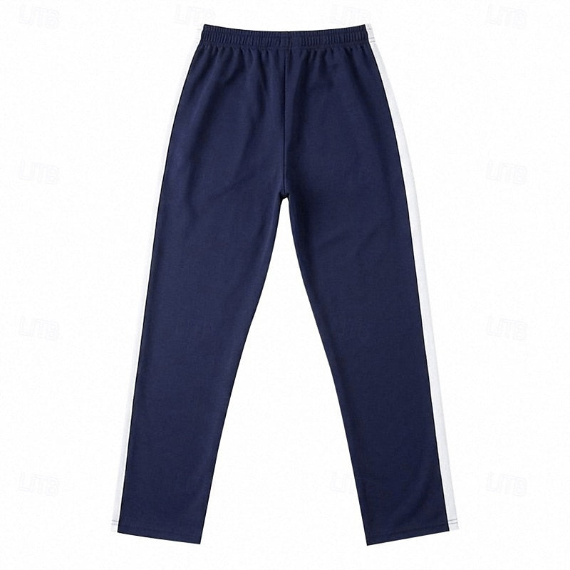 Joggingbukser Herre – Sweatpants med stribet design og afslappet pasform til hverdag, kontor og smart casual