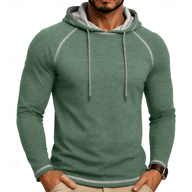 Hættetrøje Herre – Klassisk Hoodie med Snøre