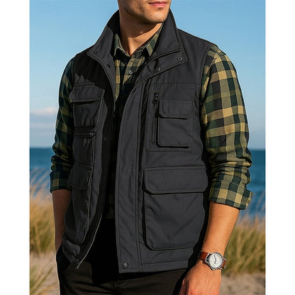 Outdoor Vest Herre – Utility Vest med Flere Lommer