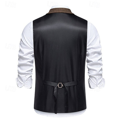 Bennett | Double-Breasted Herringbone Waistcoat