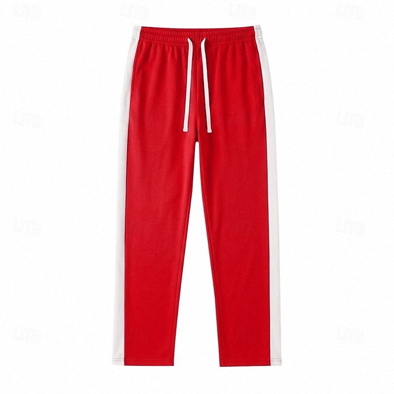 Joggingbukser Herre – Sweatpants med stribet design og afslappet pasform til hverdag, kontor og smart casual